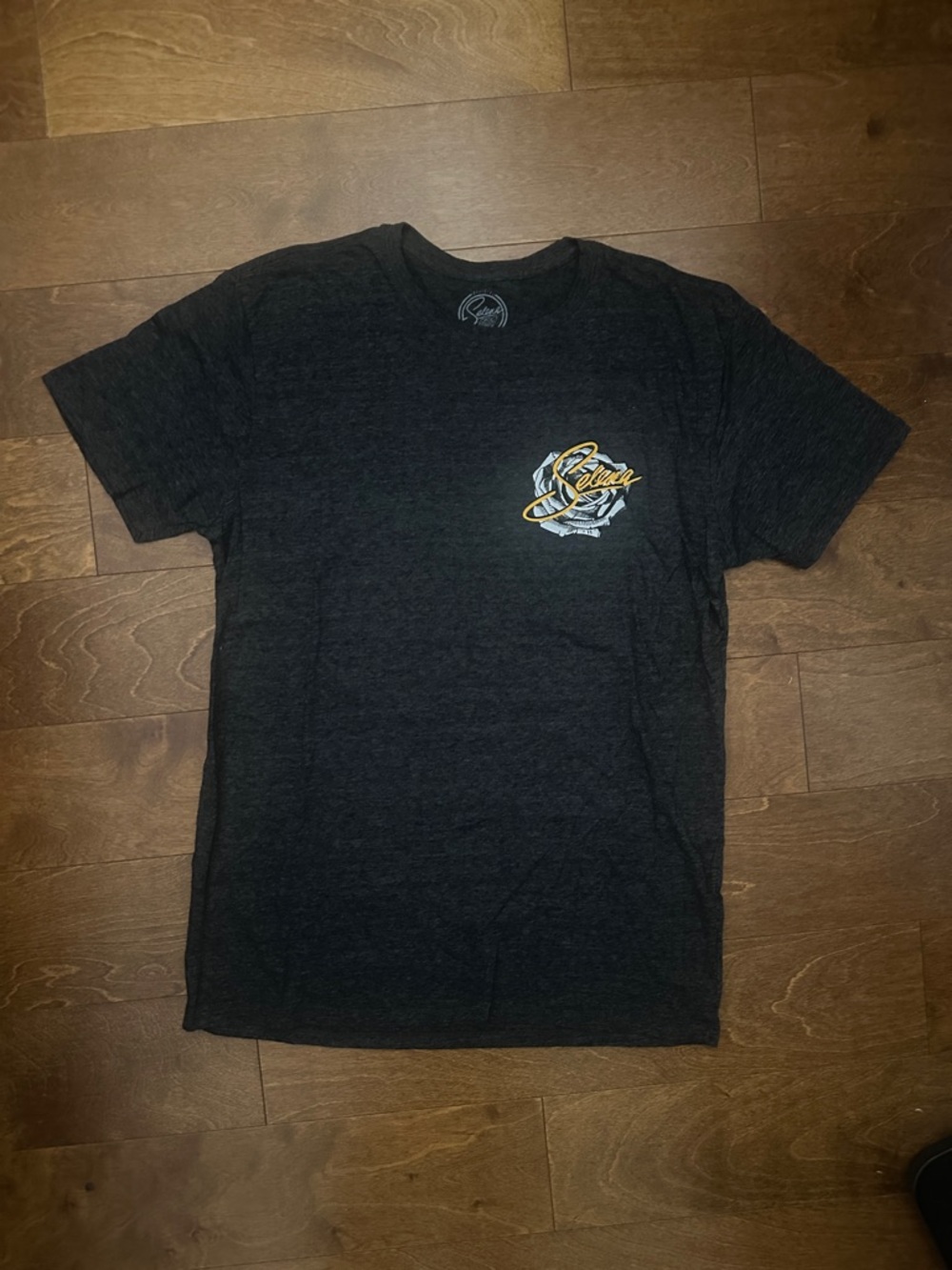 Men's Black Short-Sleeve Graphic Pocket Tee - Unbranded